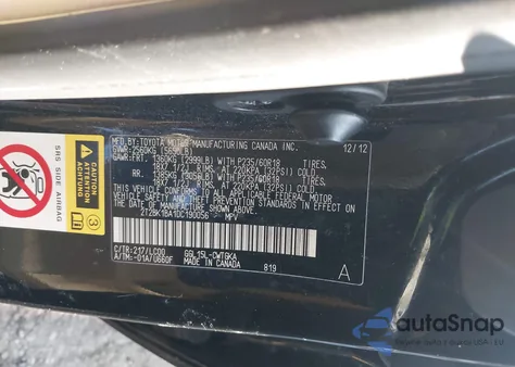 2013 Lexus Rx 350 из США, поврежденный, VIN 2T2BK1BA1DC190056